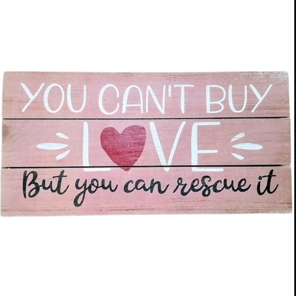 Rescue Dog, Cat, Hang & Stand, Wall, Door Decor, Plank Art